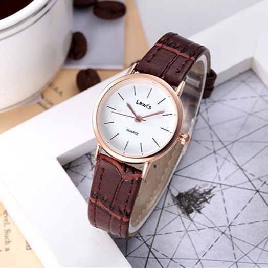 Đồng hồ thời trang nữ Lewi's dây da cực đẹp, mặt mỏng sang trọng | BigBuy360 - bigbuy360.vn