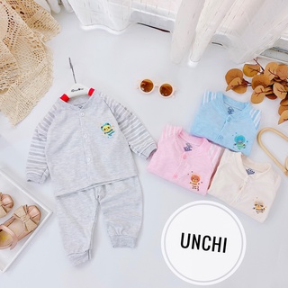 Bộ nỉ mỏng Unchi sơ sinh cực đẹp