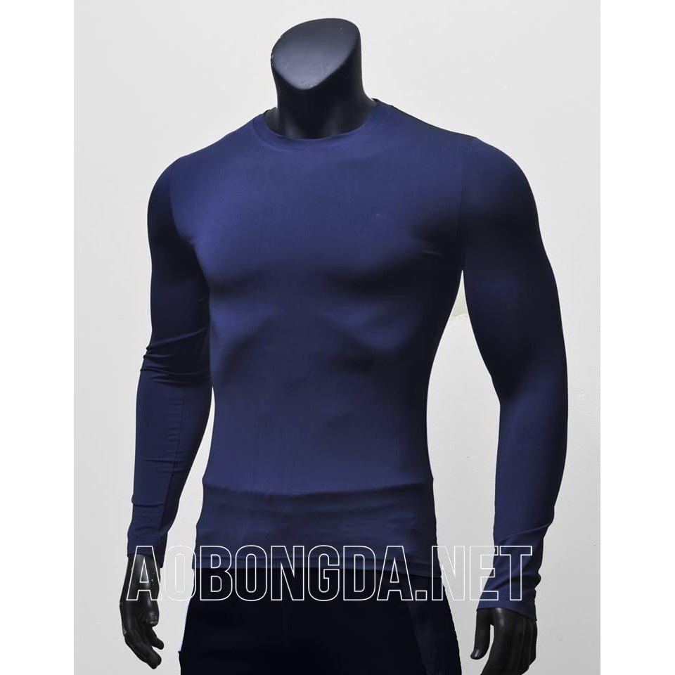 Áo Giữ Nhiệt Đá Bóng Cao Cấp, Áo Body Thể Thao Nam Chất Liệu Vải Thun Co Giãn 4 Chiều