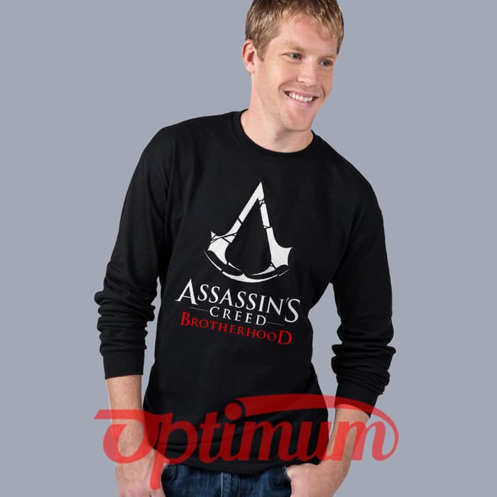 Áo Thun Tay Dài In Hình Game Assassin 's Creed Brotherhood Cá Tính Hợp Thời Trang