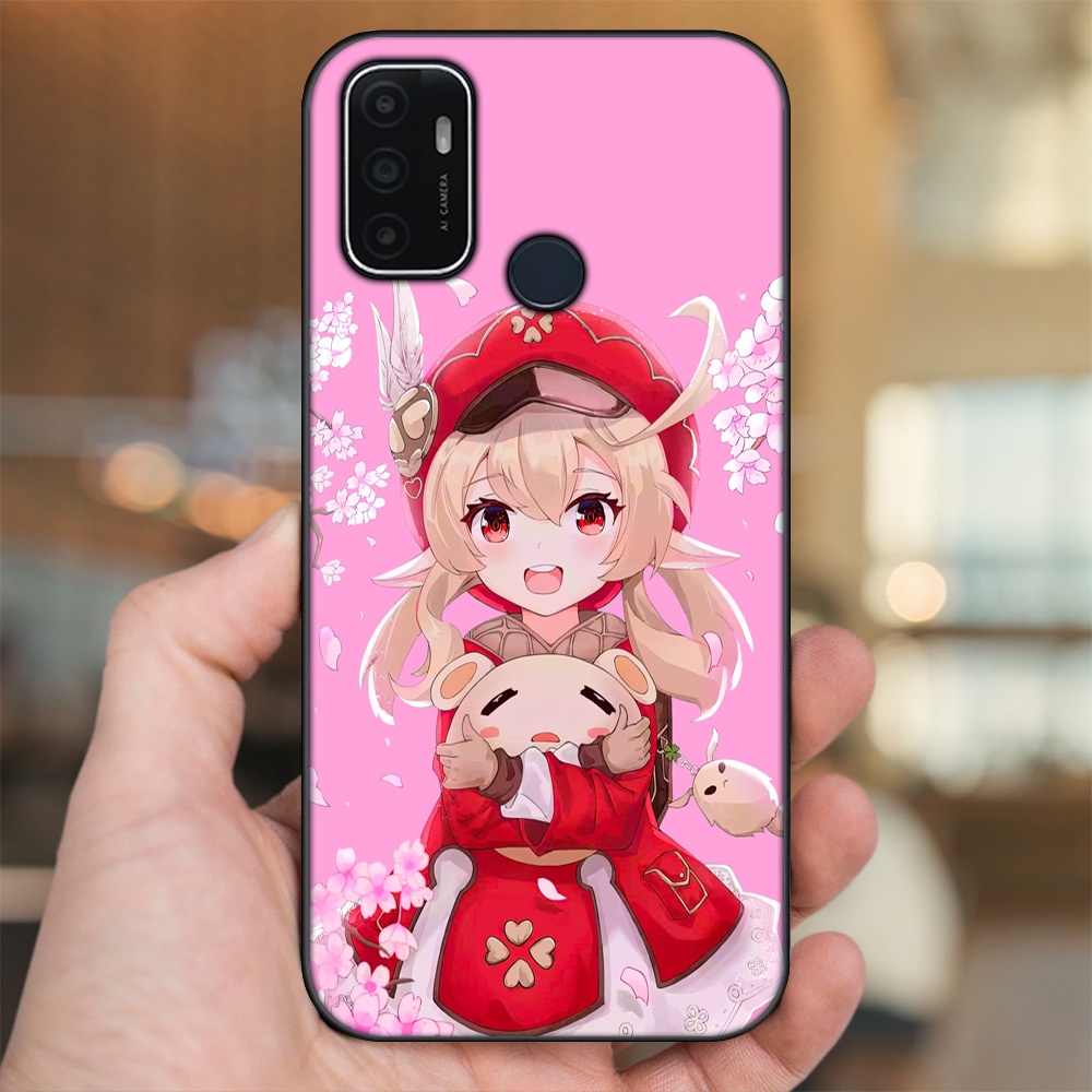 Ốp lưng Oppo A53 viền đen in hình Klee Genshin Impact
