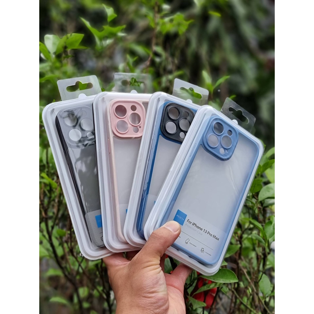 Ốp lưng hãng Rock nhám bảo vệ camera cho iPhone 13, 13 Pro, 13 Pro Max chống vân tay
