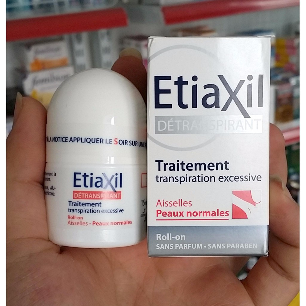 [Auth] Lăn khử mùi Etiaxil Pháp 15ml - Không mùi, ngăn mồ hôi nách, ố vàng hiệu quả