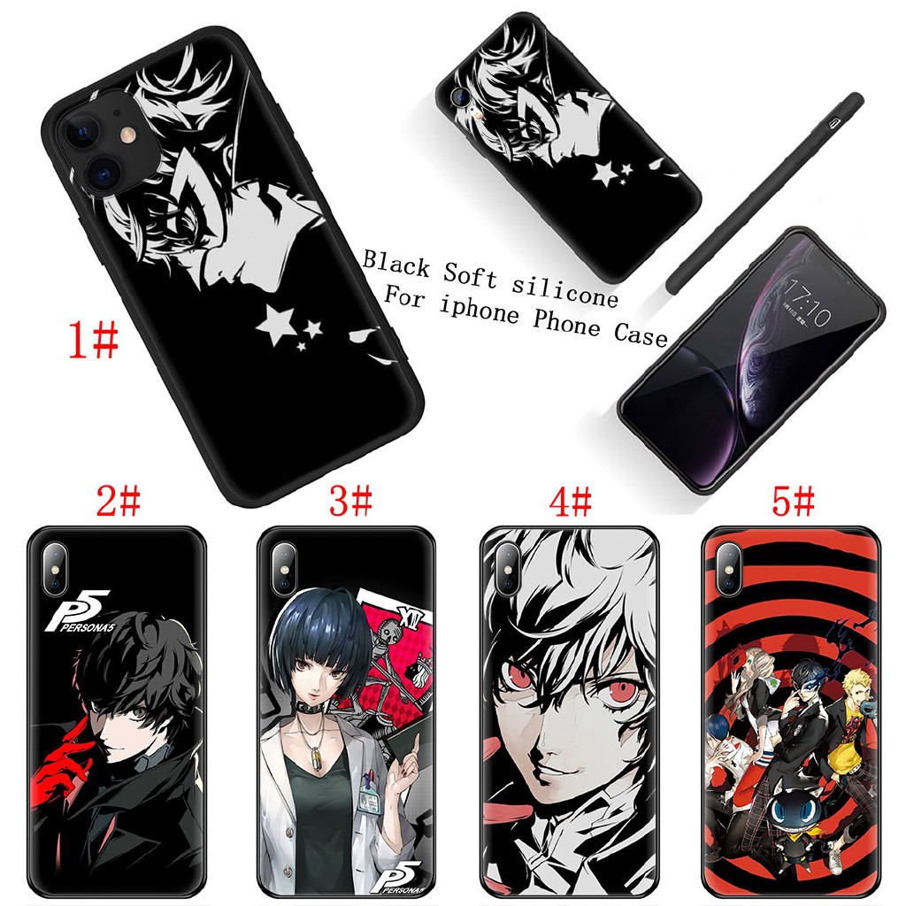 Ốp điện thoại phong cách Game Persona 5 thích hợp cho Iphone X Xr Xs Max 7 8 6 6s Plus 5 5s Se