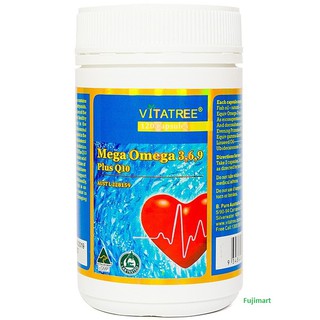 Viên uống Vitatree Mega Omega 3,6,9 Plus Q10 120V