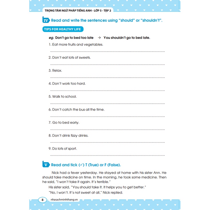 Sách - The langmaster - Trọng tâm ngữ pháp tiếng Anh lớp 5 tập 2 (tái bản 1 2020)