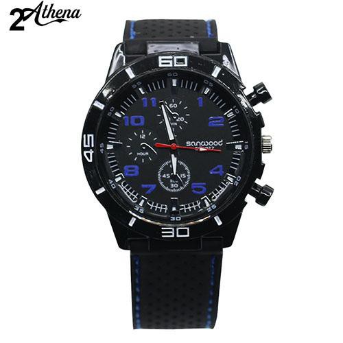 Đồng hồ đeo tay nam , mặt hình phi công , dây silicone , phong cách thể thao | BigBuy360 - bigbuy360.vn