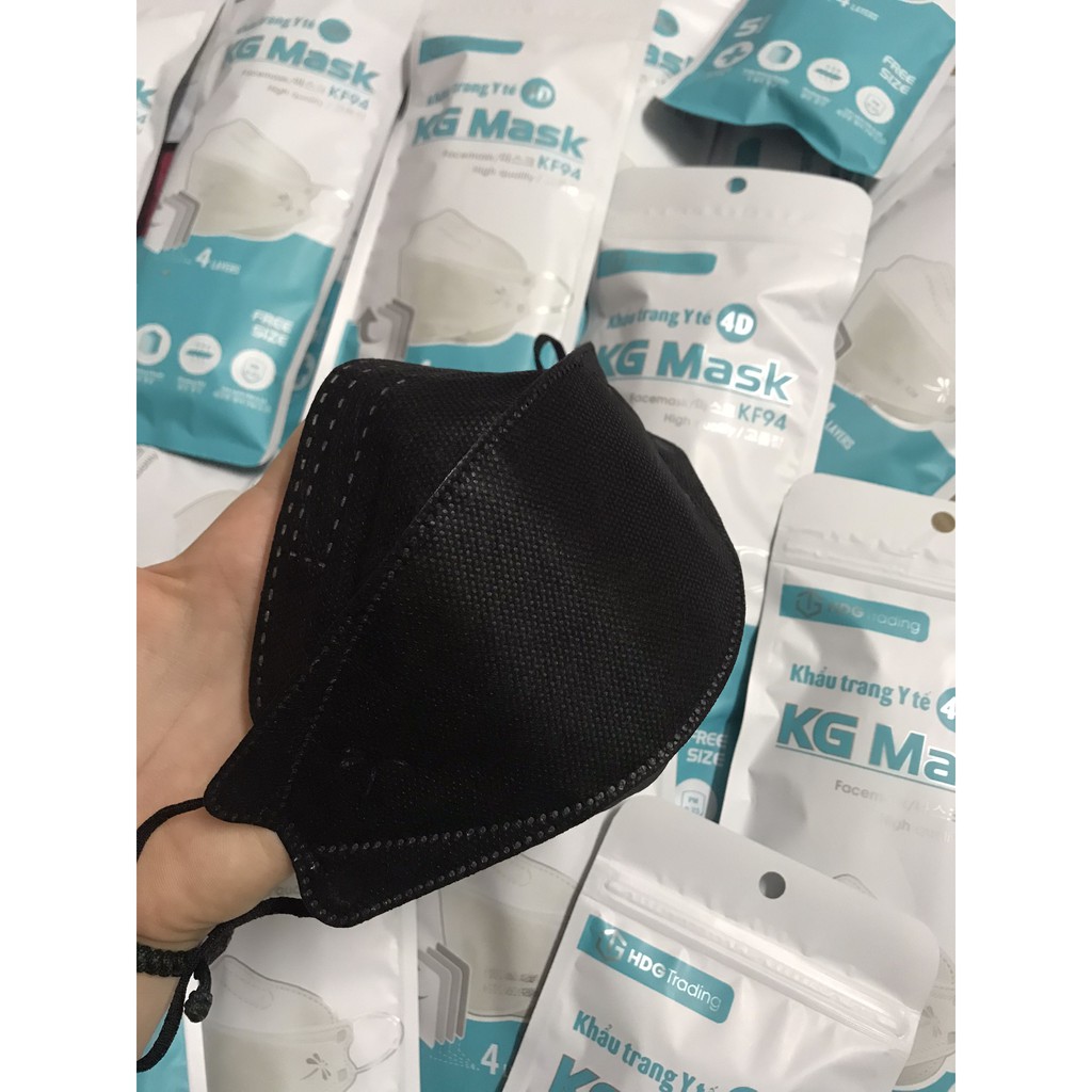 Khẩu trang 3D Mask tiêu chuẩn kf94 chống bụi mịn PM2.5, PM10 Xuất Hàn gói 5 cái