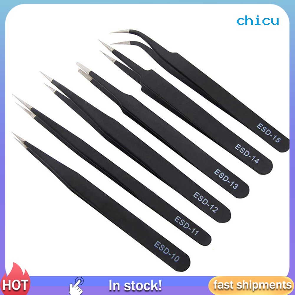 1 Nhíp Sửa Chữa Esd Bằng Thép Không Gỉ Chống Tĩnh Điện An Toàn