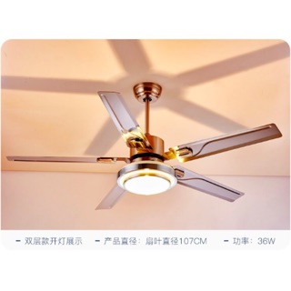 Quạt trần đèn 5 cánh phòng khách