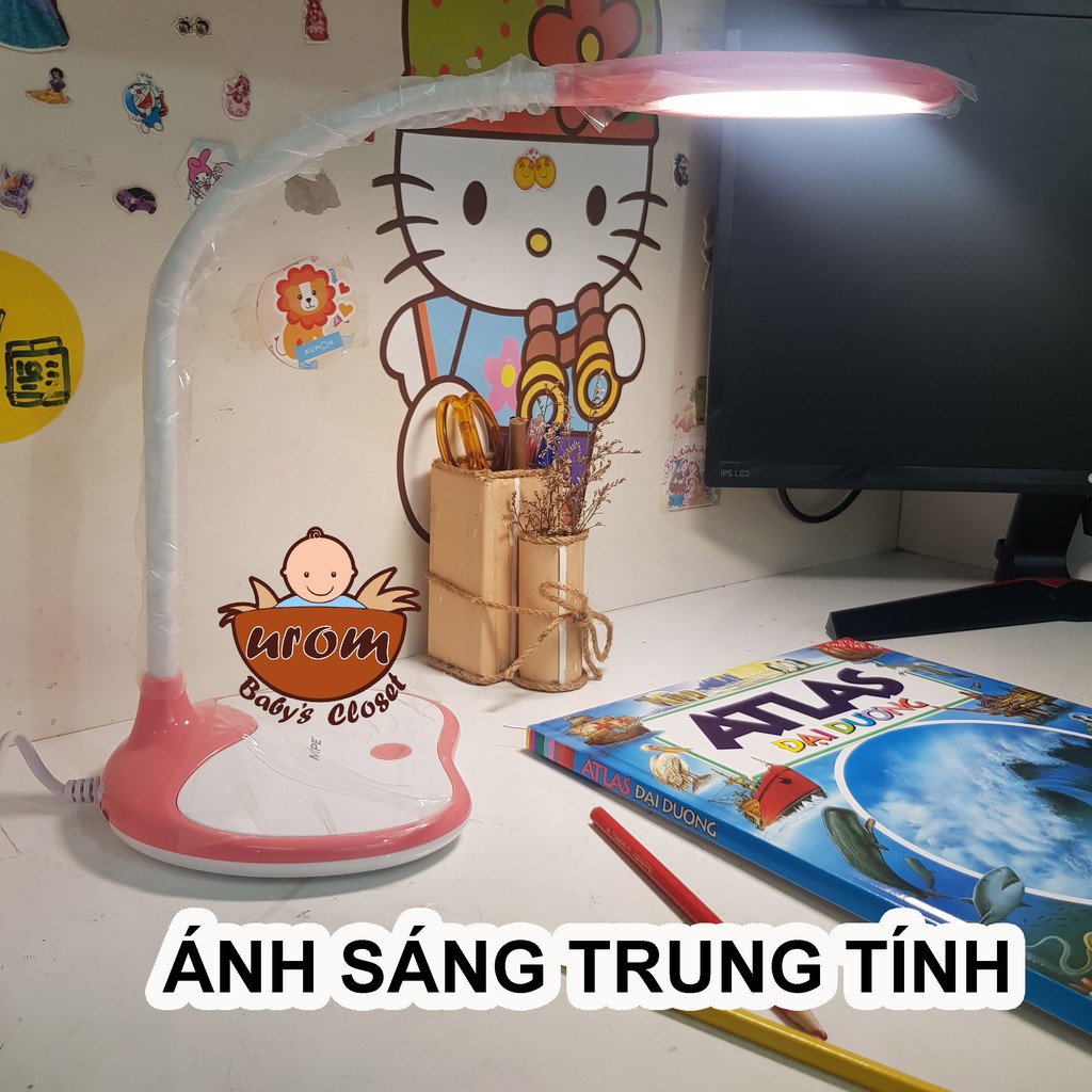 Đèn bàn học sinh MPE TL3 3 màu sáng (Thân Hồng)