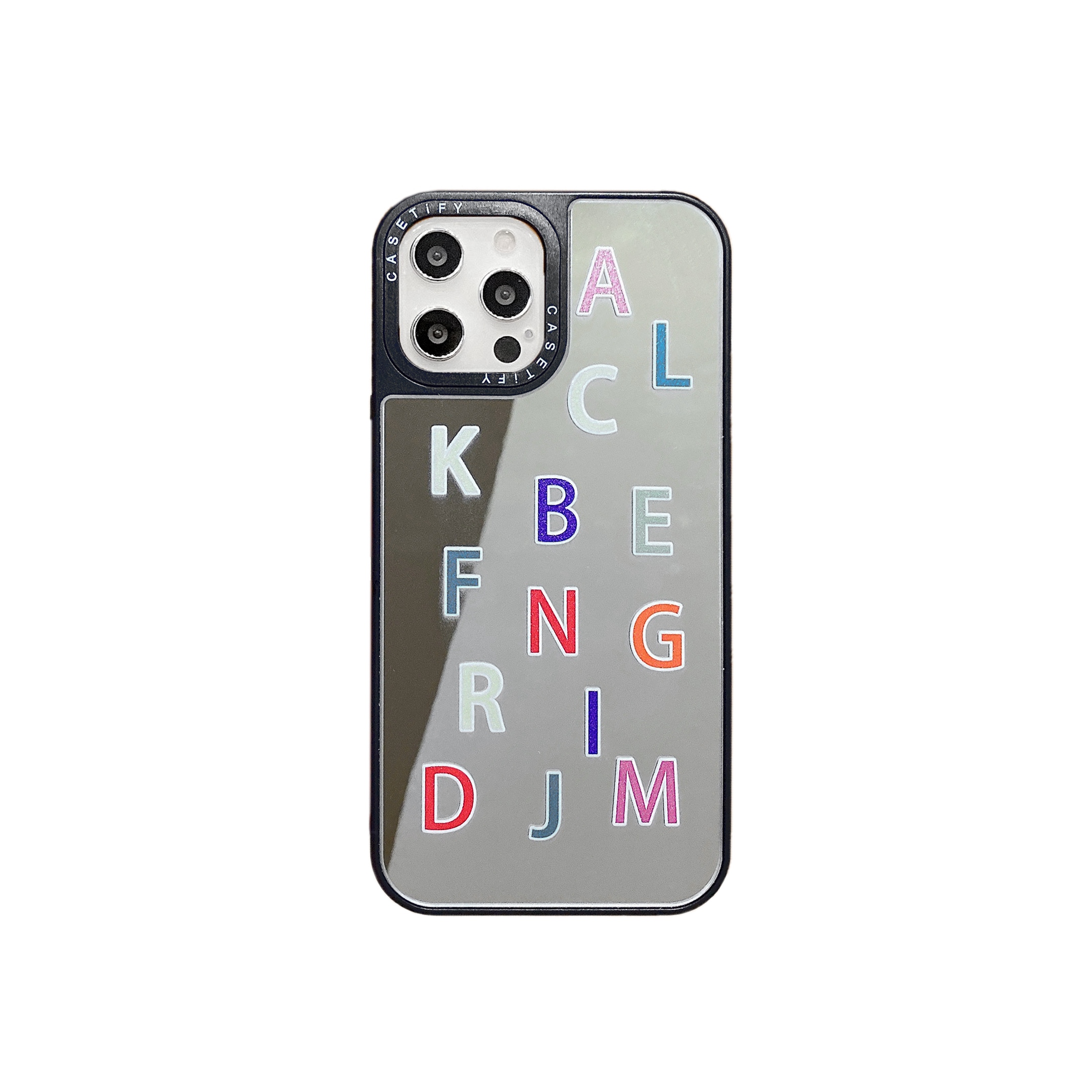 【Luxury + Mirror casetify 】Ốp Case iPhone 12 Pro Max 11 Pro max 8 plus 7 plus 6s 6Plus iPhone XR SE2020 XS Max X 12mini 12Promax Cứng Mặt Gương In Chữ Độc Đáo Cho