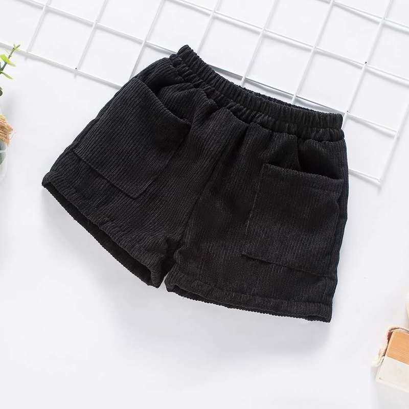 Quần Short Vải Nhung Thời Trang Thu Đông Phong Cách Hàn Quốc Cho Bé Gái