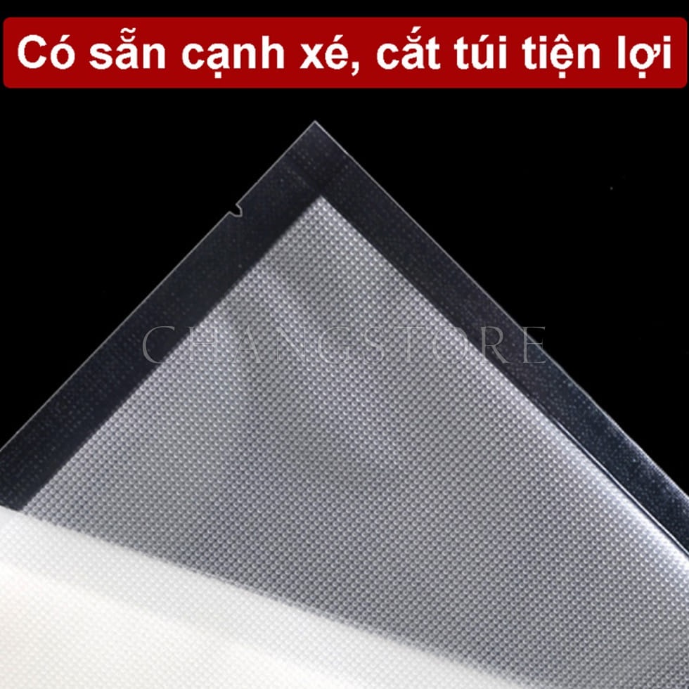 Set 100 Túi Hút Chân Không Một Mặt Nhám, Túi Hút Chân Không Kích Thước 17cmx25cm Chuyên Dụng