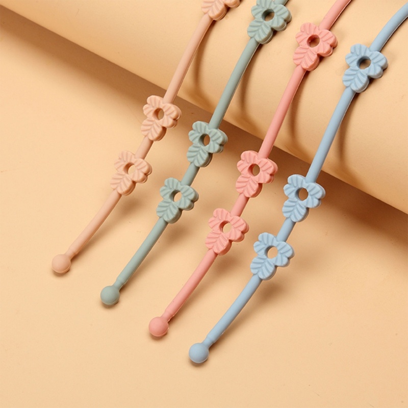 Dây Đeo Núm Ti Giả Bằng Silicone Chống Rơi Phối Chuỗi Xích Dành Cho Trẻ Sơ Sinh