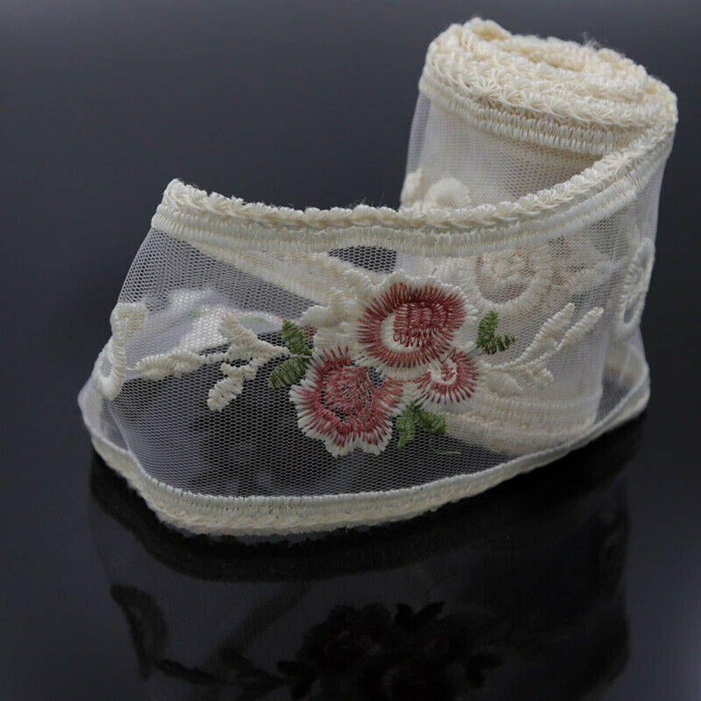 Dây Ruy Băng Vải Tuyn Thêu Hoa Dùng Để Hóa Trang