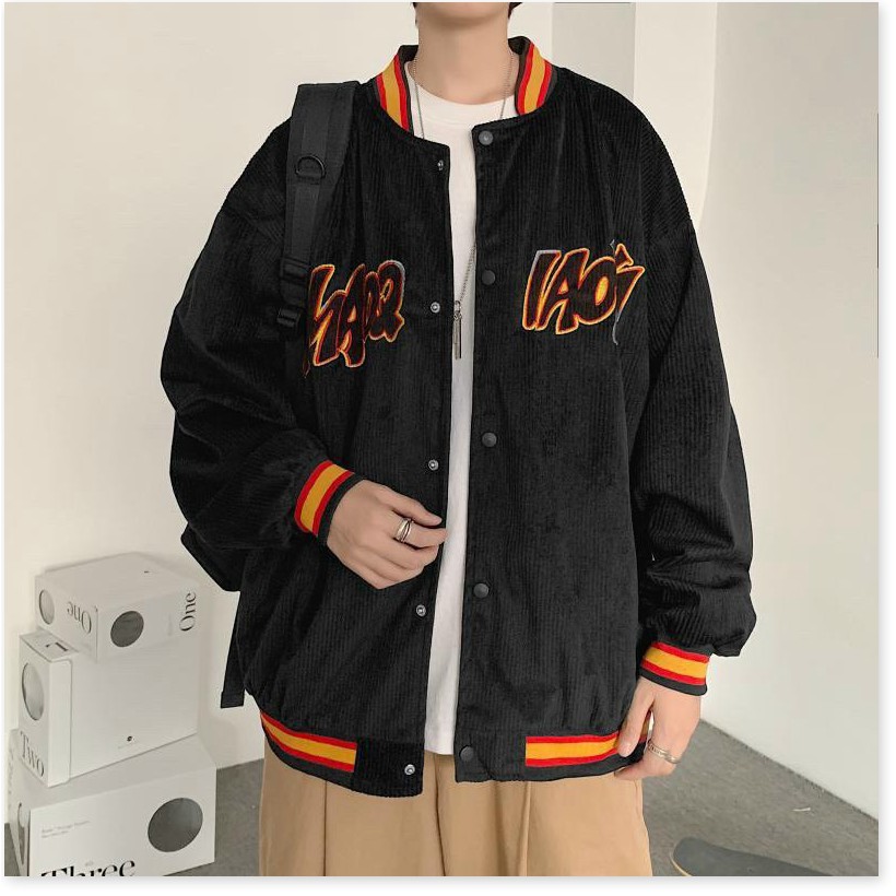 ÁO KHOÁC KAKI NHUNG BOMBER FORM RỘNG PHONG CÁCH HÀN QUỐC SIÊU ĐỈNH