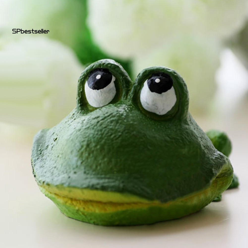 Đá sục khí hình chú ếch đáng yêu trang trí bể cá