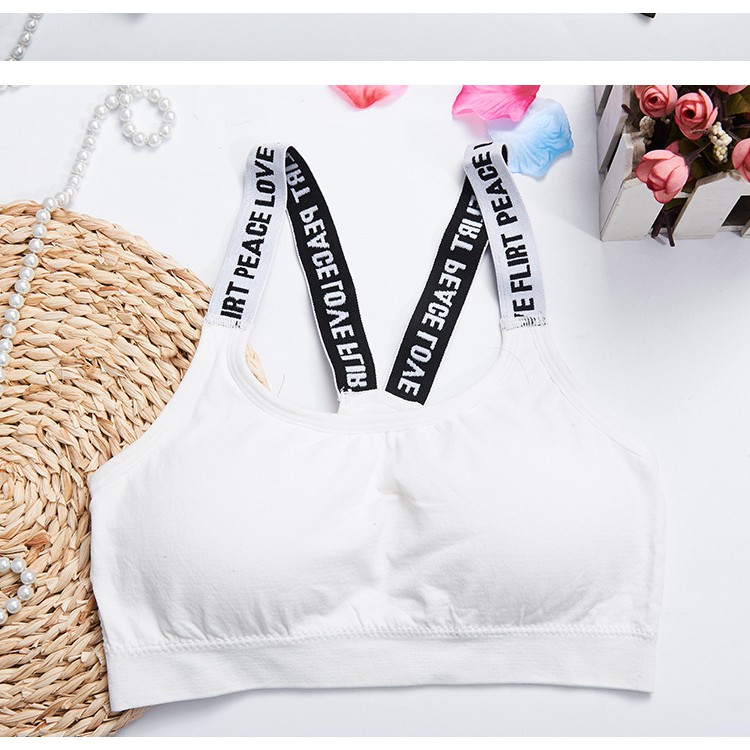 Áo bra thể thao dây chữ chất coton mềm đẹp 032