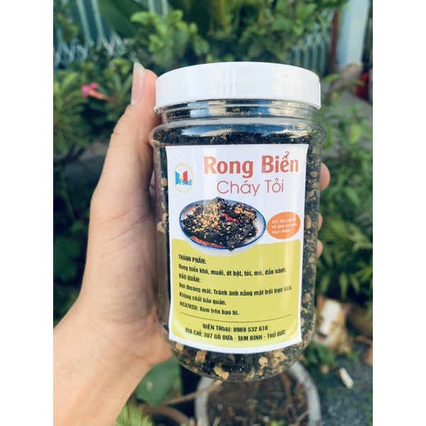 [ 500gram ] rong biển Cháy Tỏi Loại Ngon rong biển Sấy Giòn