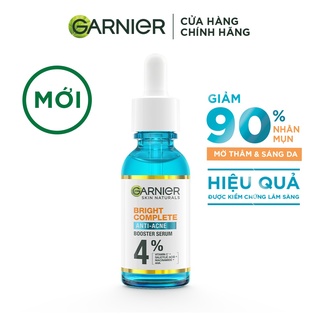 Tinh chất garnier giảm mụn mờ thâm cho da dầu, mụn 30ml