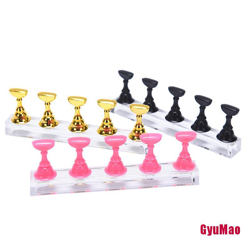 1 Bộ Giá Đỡ Trưng Bày Móng Tay Giả Bằng Acrylic Trong Suốt