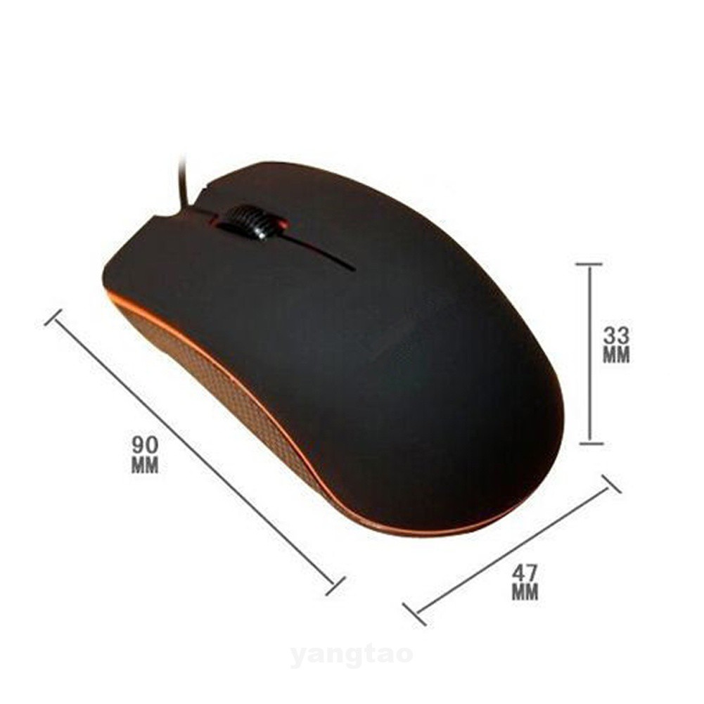 1200DPI Game Buttons Engineering Plastic Home Office For PC Laptop Frosted Surface Wired Mouse