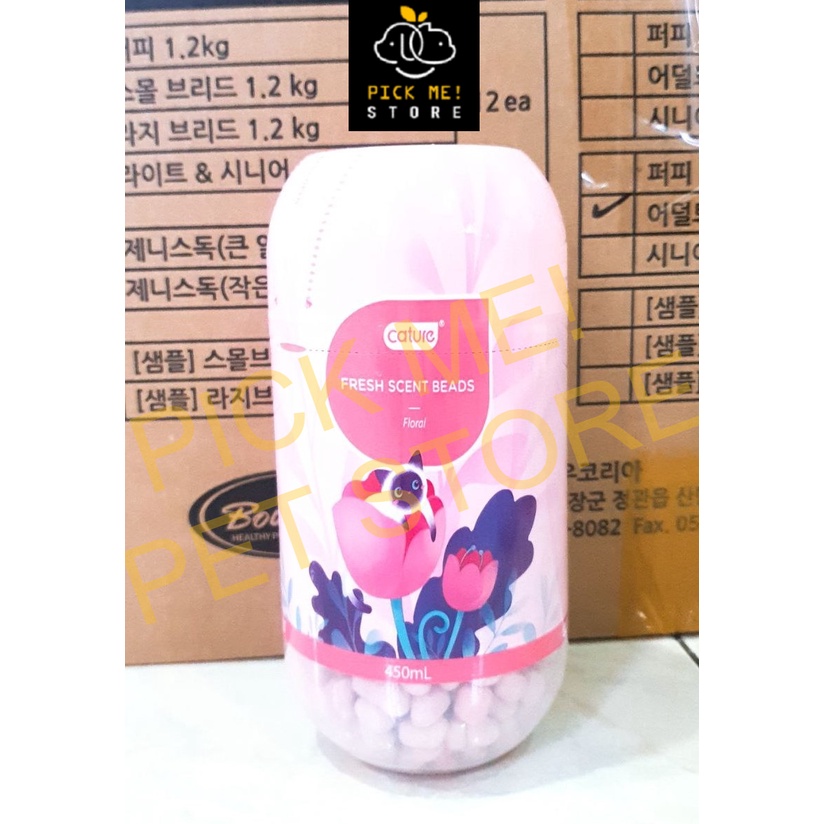 [Hộp 450ml] Hạt Khử Mùi CATURE - Viên Thơm Giảm Mùi Hôi Cho Cát Vệ Sinh Mèo