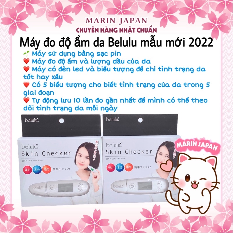 Máy đo độ ẩm da Belulu mẫu mới nhất Nhật Bản