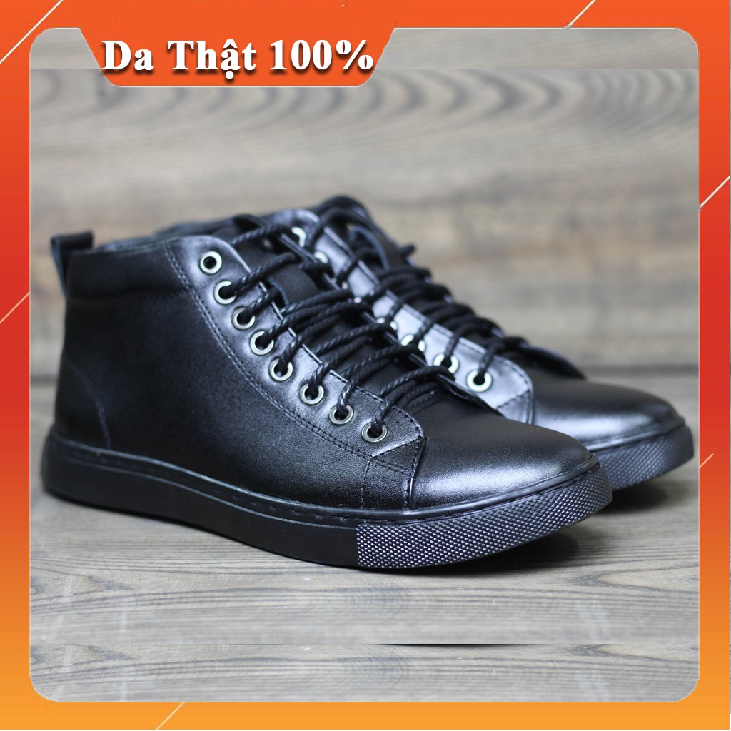 Giày Cao cổ Nam hàn quốc đẹp giá rẻ da thật 100%, Giày bot nam da thật thời trang công sở bảo hành 1 năm. | BigBuy360 - bigbuy360.vn