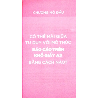 Sách - Tư duy theo khổ giấy A3