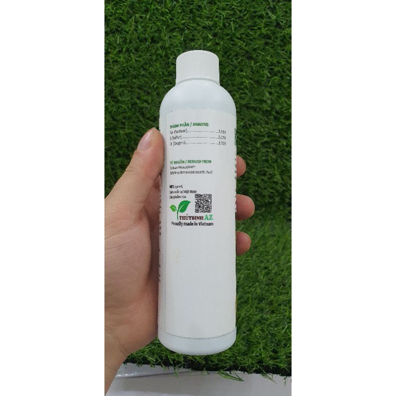 Dung dịch khử Clo nước máy cho hồ cá cảnh, bể cá thủy sinh 230ml Thủy Sinh Az