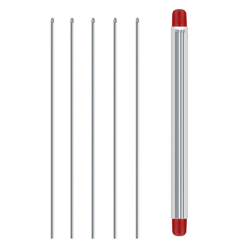 SUN 5 Miếng Kim Mồi Giun Di Động Rỗng Giun Đất Móc Kim Dễ Sử Dụng