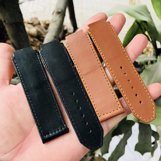 Dây da đồng hồ Hublot nam size 22 - Chất liệu da bò cao cấp