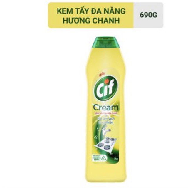 Kem Tẩy Đa Năng Cif Hương Chanh 690g