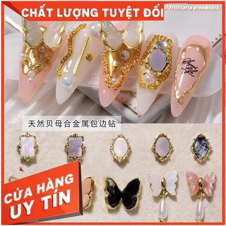 Charm bướm đá trang trí móng loại mới cao cấp
