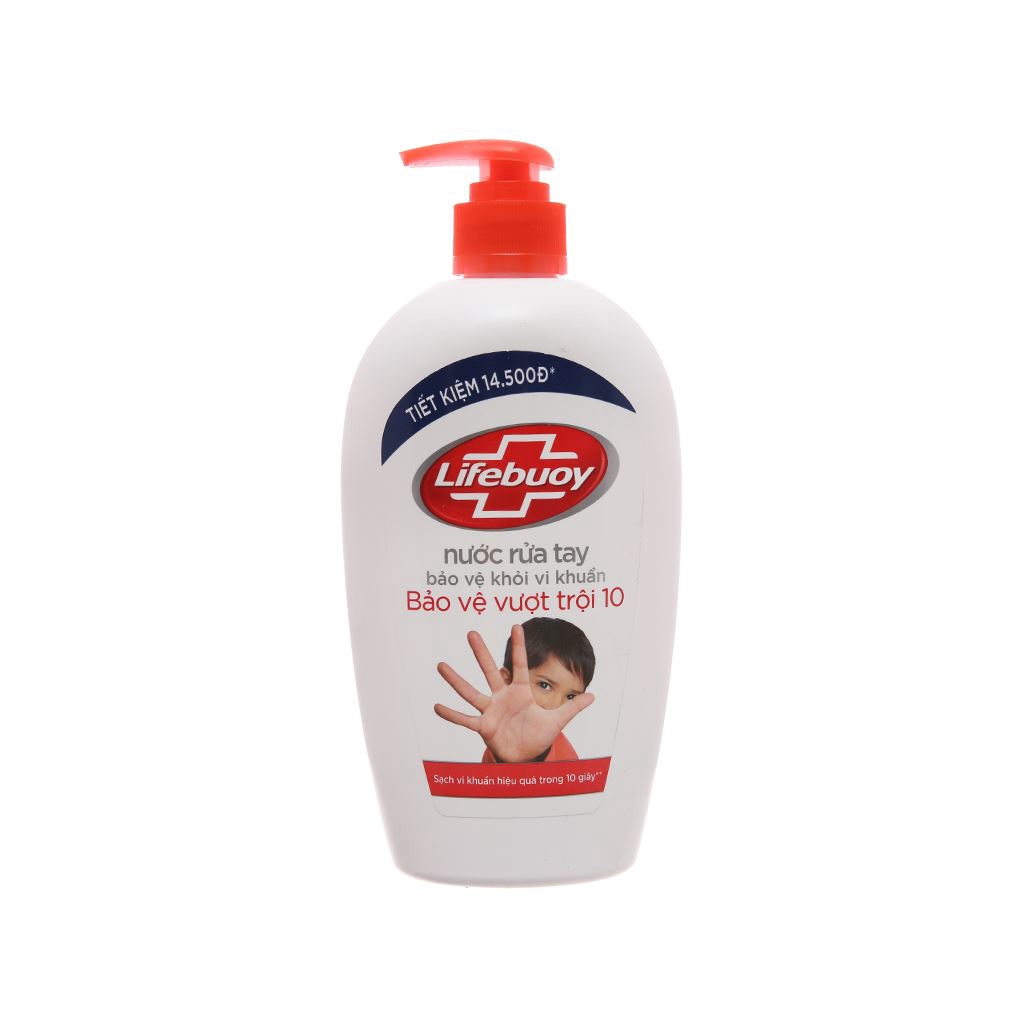 Nước rửa tay Lifebuoy 180ml 500ml Dung dịch sát khuẩn Lifebuoy Gel rửa tay {KHÔNG GÂY HẠI CHO DA}