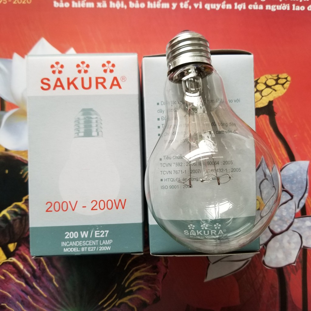 Bóng đèn sợi đốt 200w Sakura
