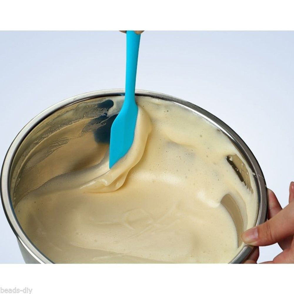 Flexible Cookie Safety Mixing Cook Butter Baking Help Cream Cake Maker Spatula Scraper Brush