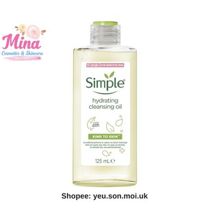 Tẩy trang Simple Kind To Skin Hydrating Cleansing Oil 125ml