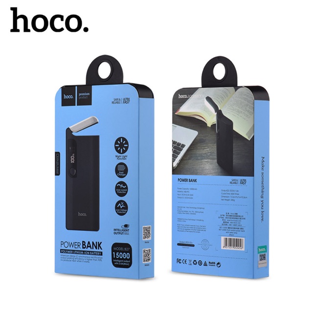 Pin sạc dự phòng Hoco B27 15000mah có đèn led