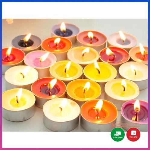 (Giao Nhanh) Nến thơm phòng tealight cháy 4h, Nến tealight 4h VỈ 10 VIÊN LOẠI 1 - Hàng Việt nam chất lượng cao