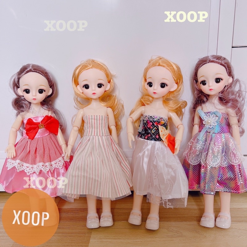Đồ chơi ! Búp bê khớp mắt đá 8 mẫu 30cm cho bé gái