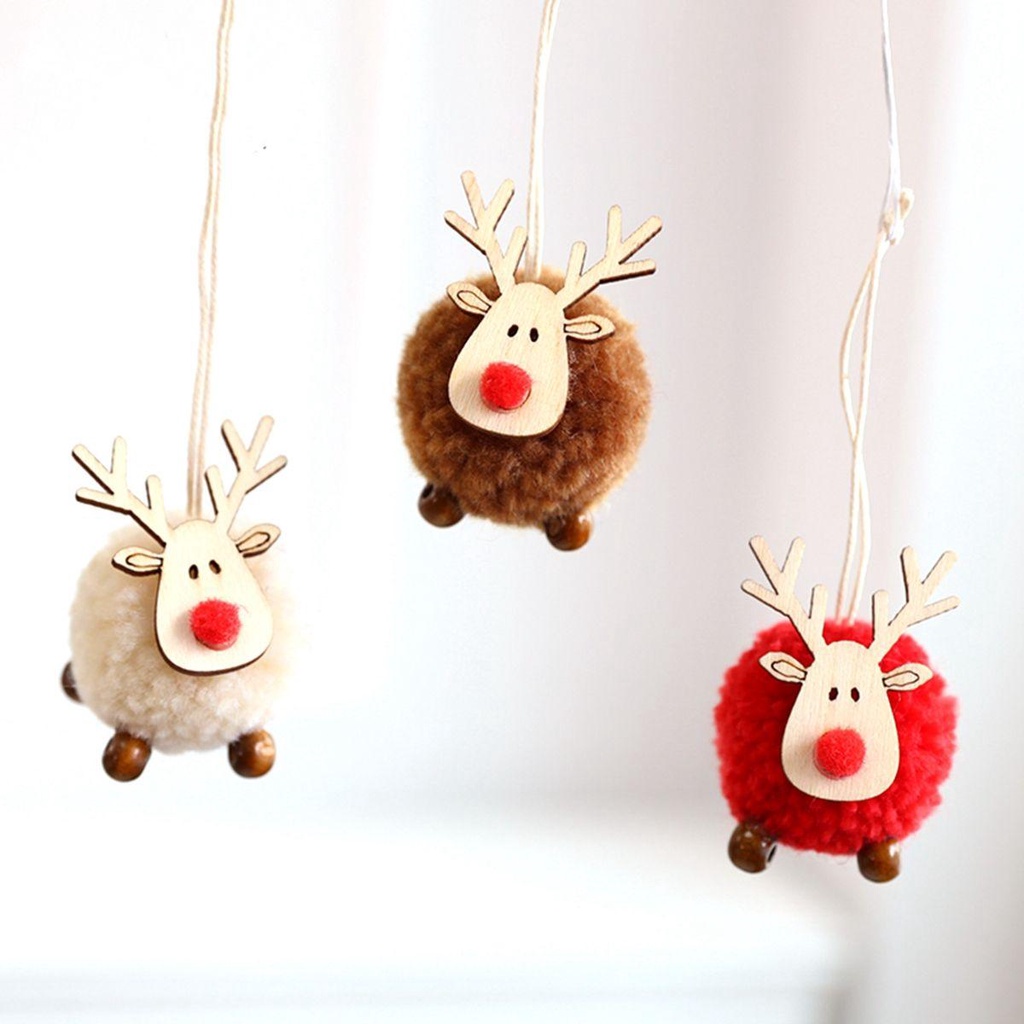 YIYU Tuần Lộc Bằng Len Trang Trí Giáng Sinh Năm Mới