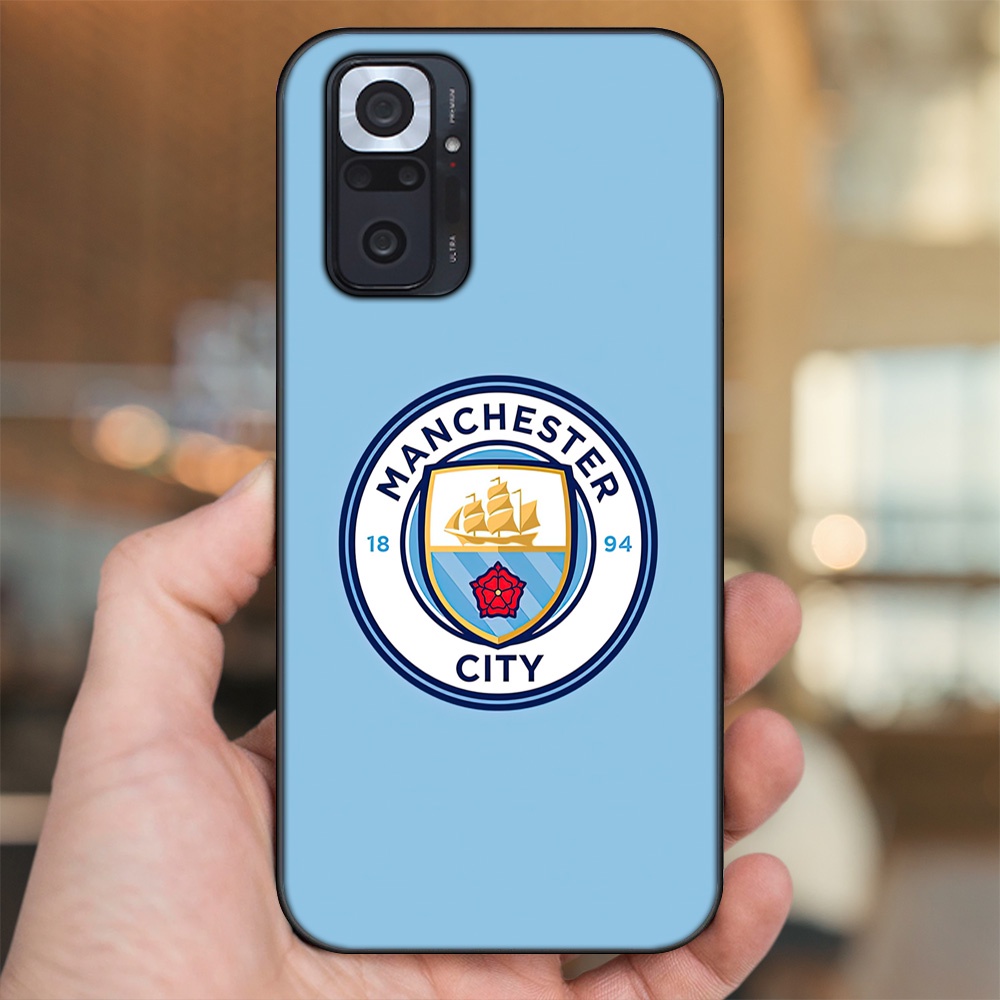 Ốp lưng Xiaomi Redmi Note 10 Pro viền đen in hình Manchester City MC
