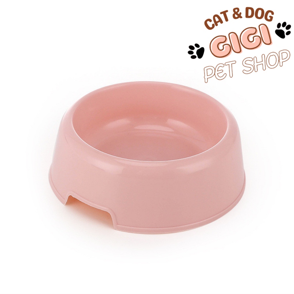 Chén bát khay đựng thức ăn nước uống cho thú cưng chó mèo nhiều màu giao ngẫu nhiên - GiGi Pet Shop