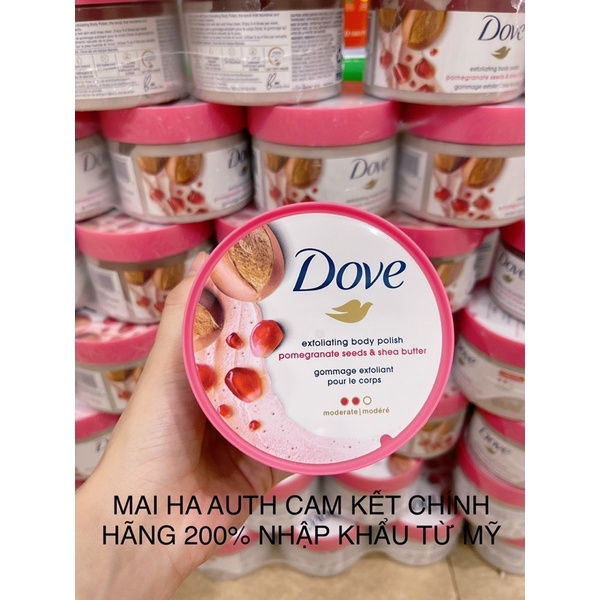 TẨY DA CHẾT TOÀN THÂN DOVE 298g CHUẨN MỸ