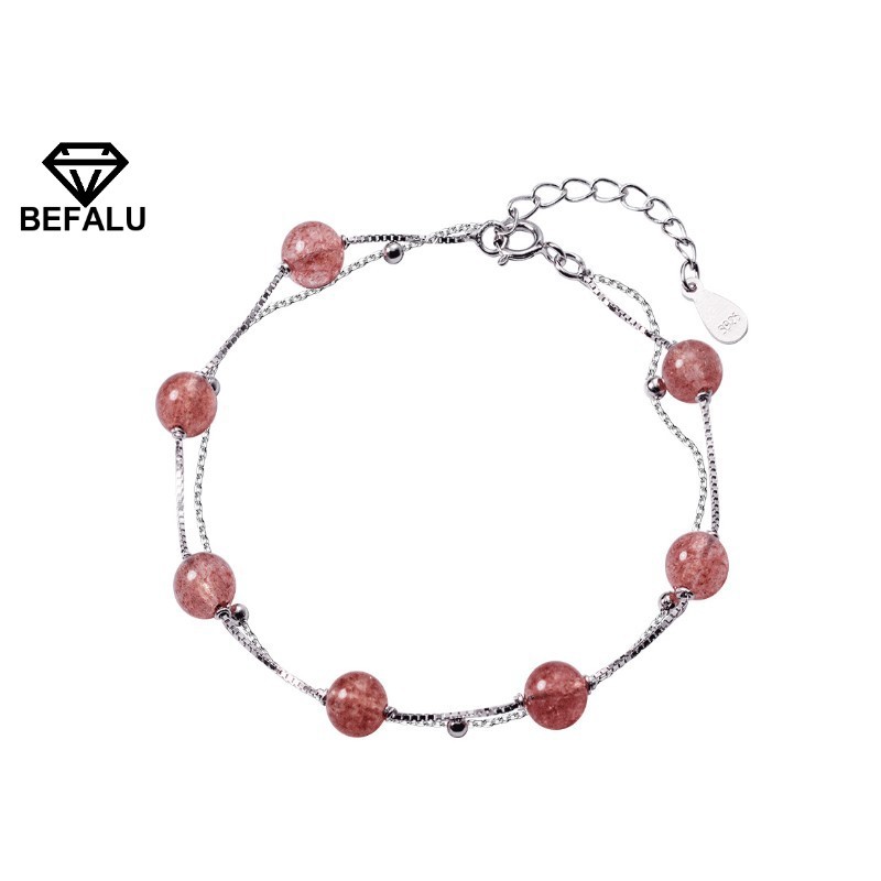 Lắc Tay Nữ Bạc 925 Hạt Lucky Phong Cách Hàn Quốc BEFALU - LT09