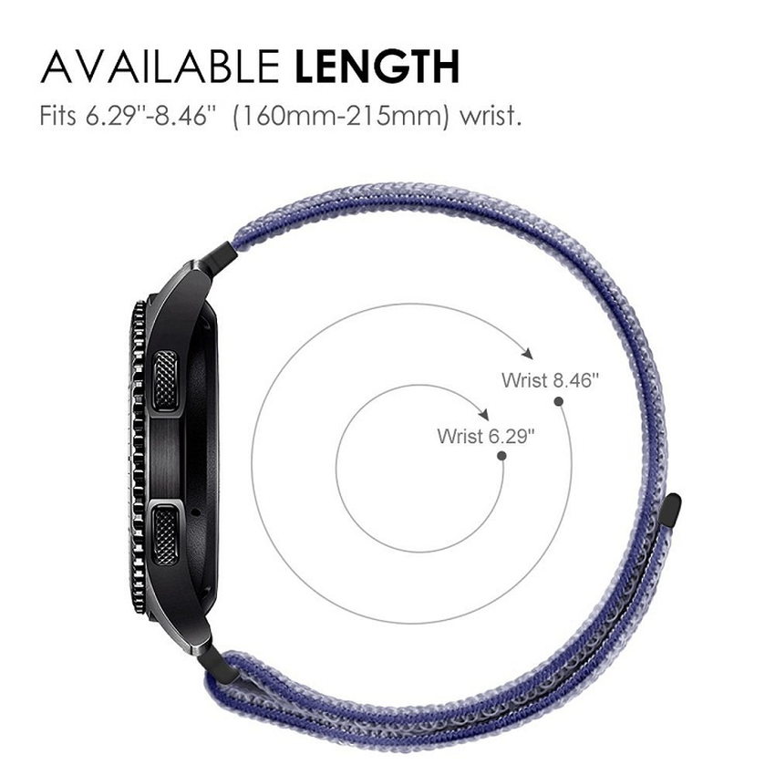 Dây đồng hồ nylon thay thế cho Samsung Galaxy Galaxy Watch 3 Active 2 46mm 42mm Chiều Rộng 20mm 22mm