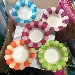 Đĩa giấy màu trang trí (túi 10 chiếc)